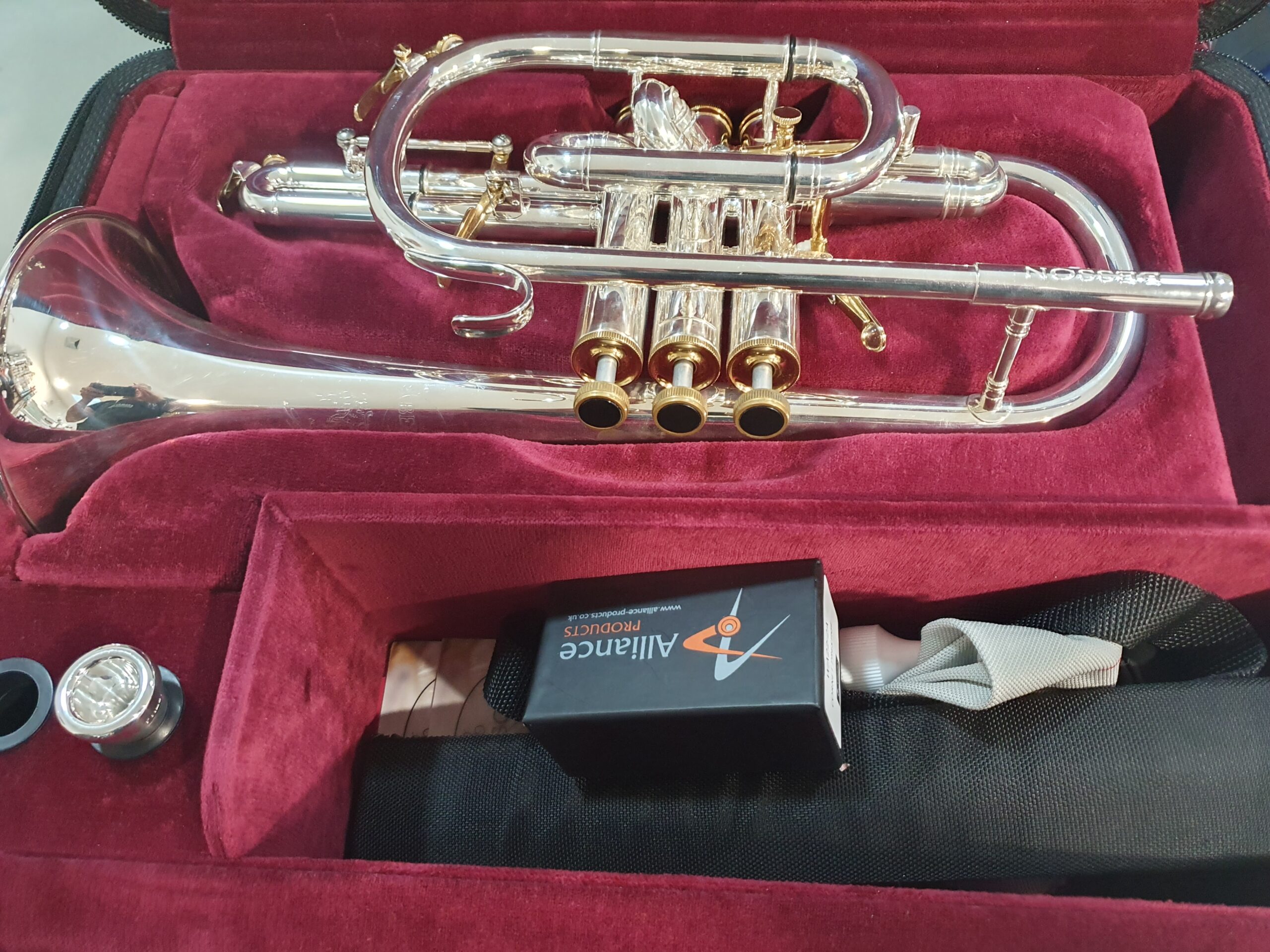 Besson Prestige case WindCraft Brass and Woodwind Repair